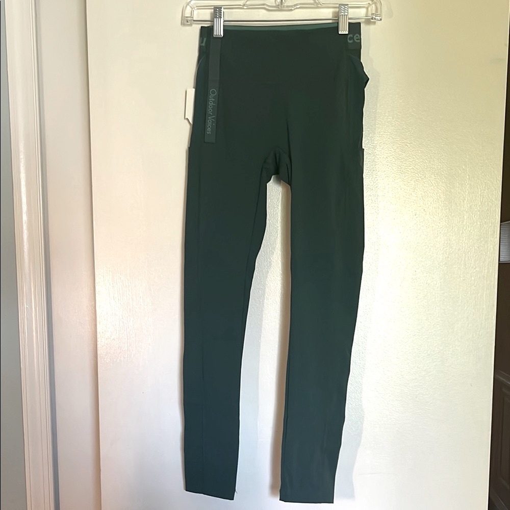 NWT Outdoor Voices Snacks 7/8 Deep Teal Leggings, women’s XS